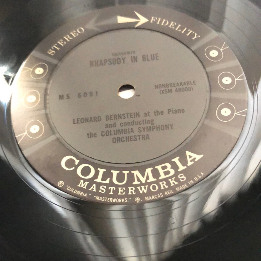 Gershwin Rhapsody In Blue L. Bernstein Conducts New York Philharmonic Vinyl Lp